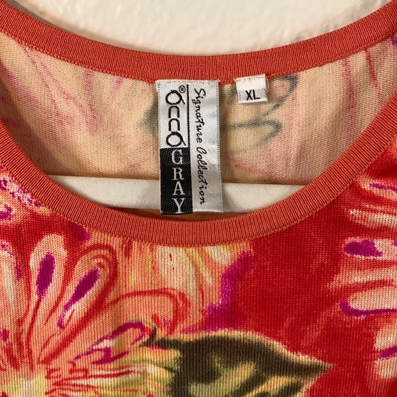 Anna Gray Signature Collection Floral Top Size XL - Picture 4 of 5